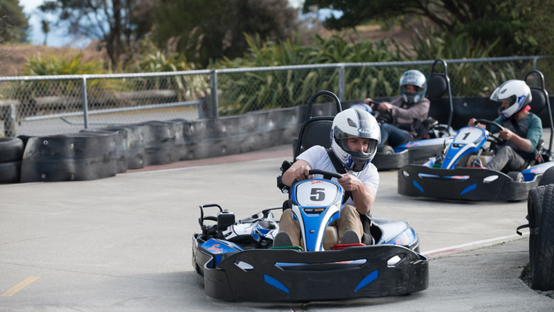 Sizzling hot - fast Pro Kart racing on New Zealand's best out door racing track.